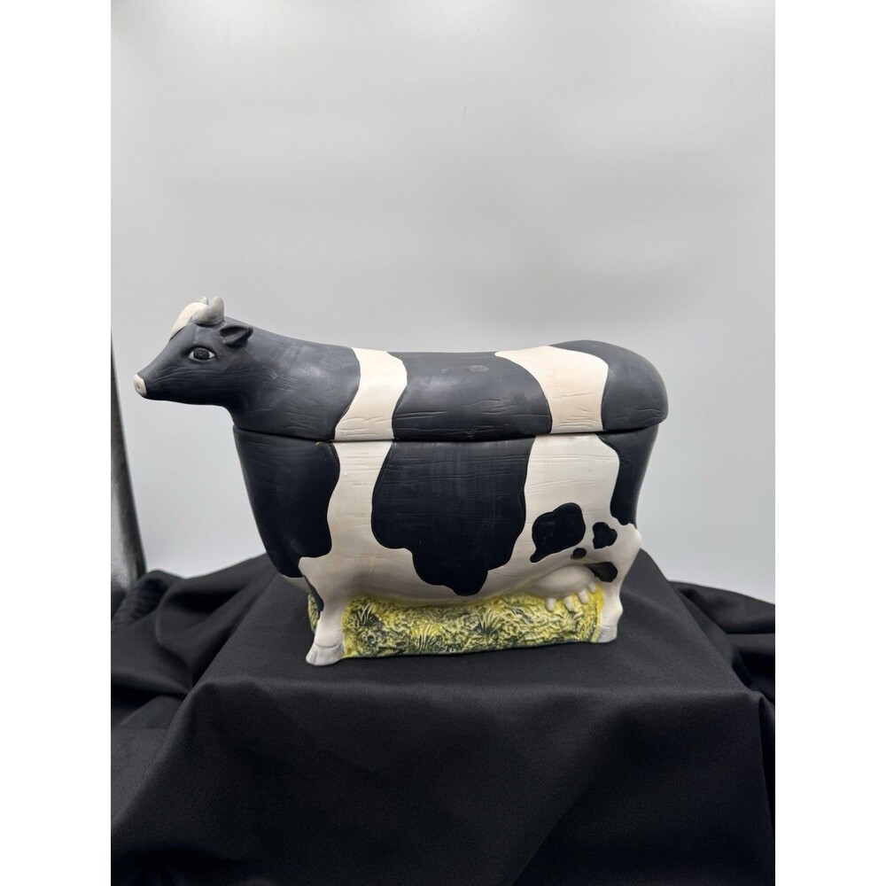 Sakura Warren Kimble Cow Shape Cookie Jar Farmhouse Decor A Touch of Country ...